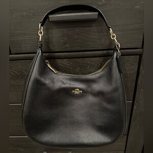 Coach Black Leather Shoulder Bag
